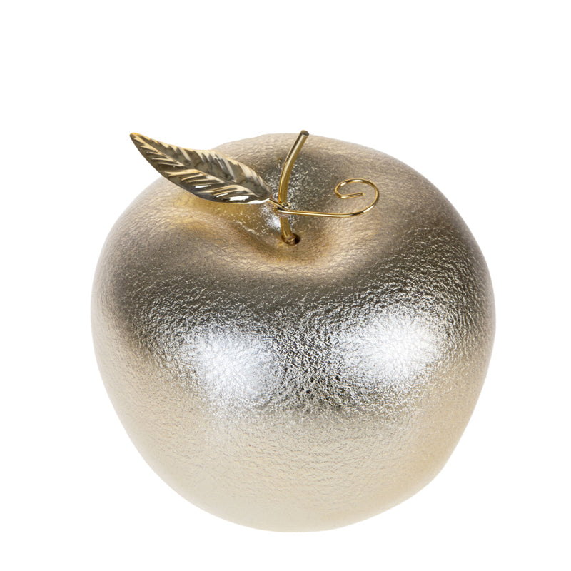 MELA ORO EFFETTO RUVIDO C/N FOGLIA ORO - CERAMICA - Brandani