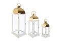 LANTERNE BIANCO E ORO DECORATIVE - Le Stelle