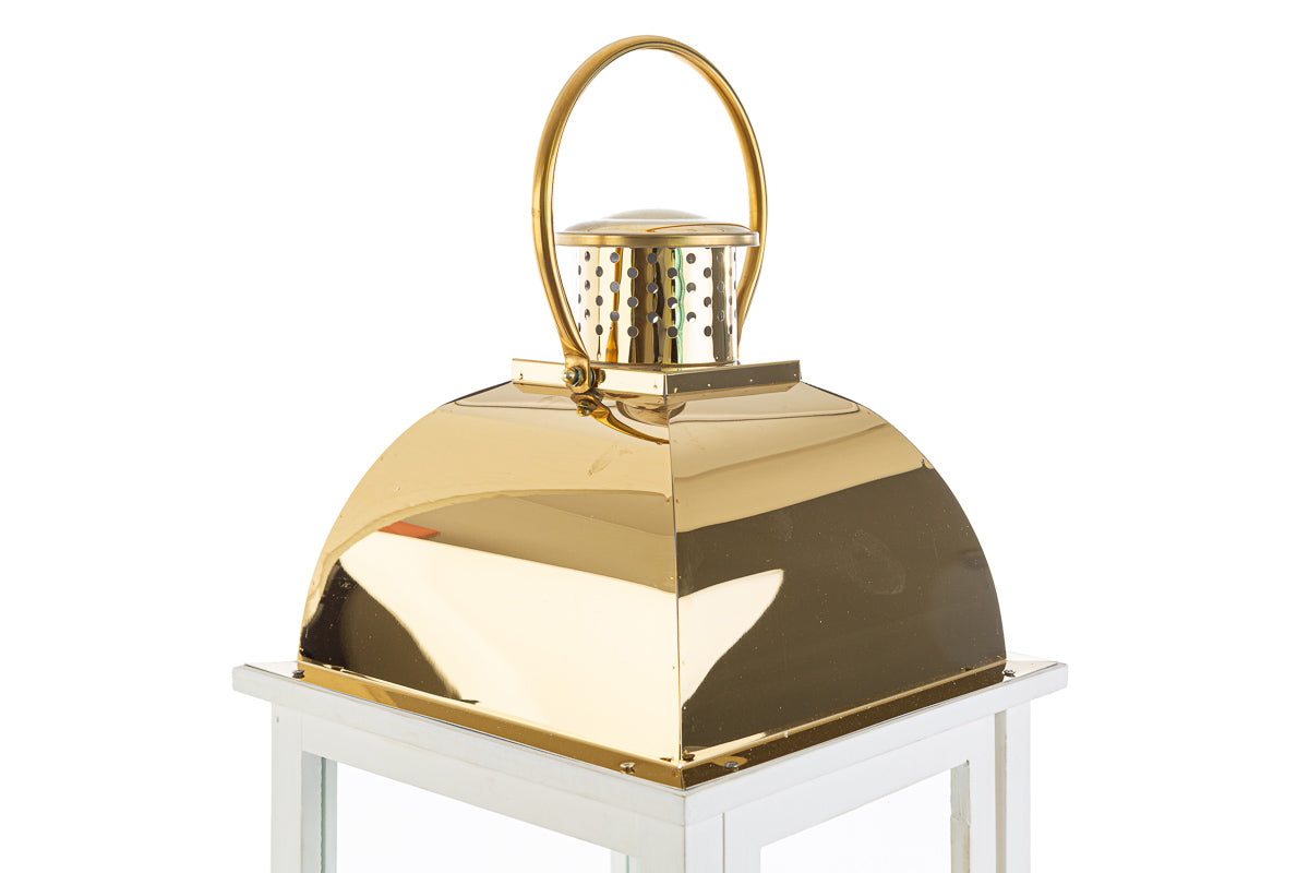 LANTERNE BIANCO E ORO DECORATIVE - Le Stelle