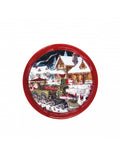 VASSOIO CHRISTMAS TONDO ROSSO XL - METAL - Brandani