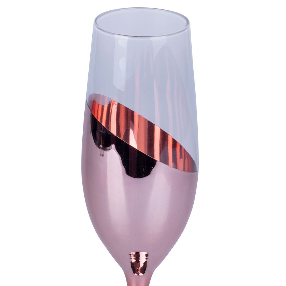 'CHIC METALLIC' SET 6 FLUTE ROSA - Villa D'Este Home Tivoli