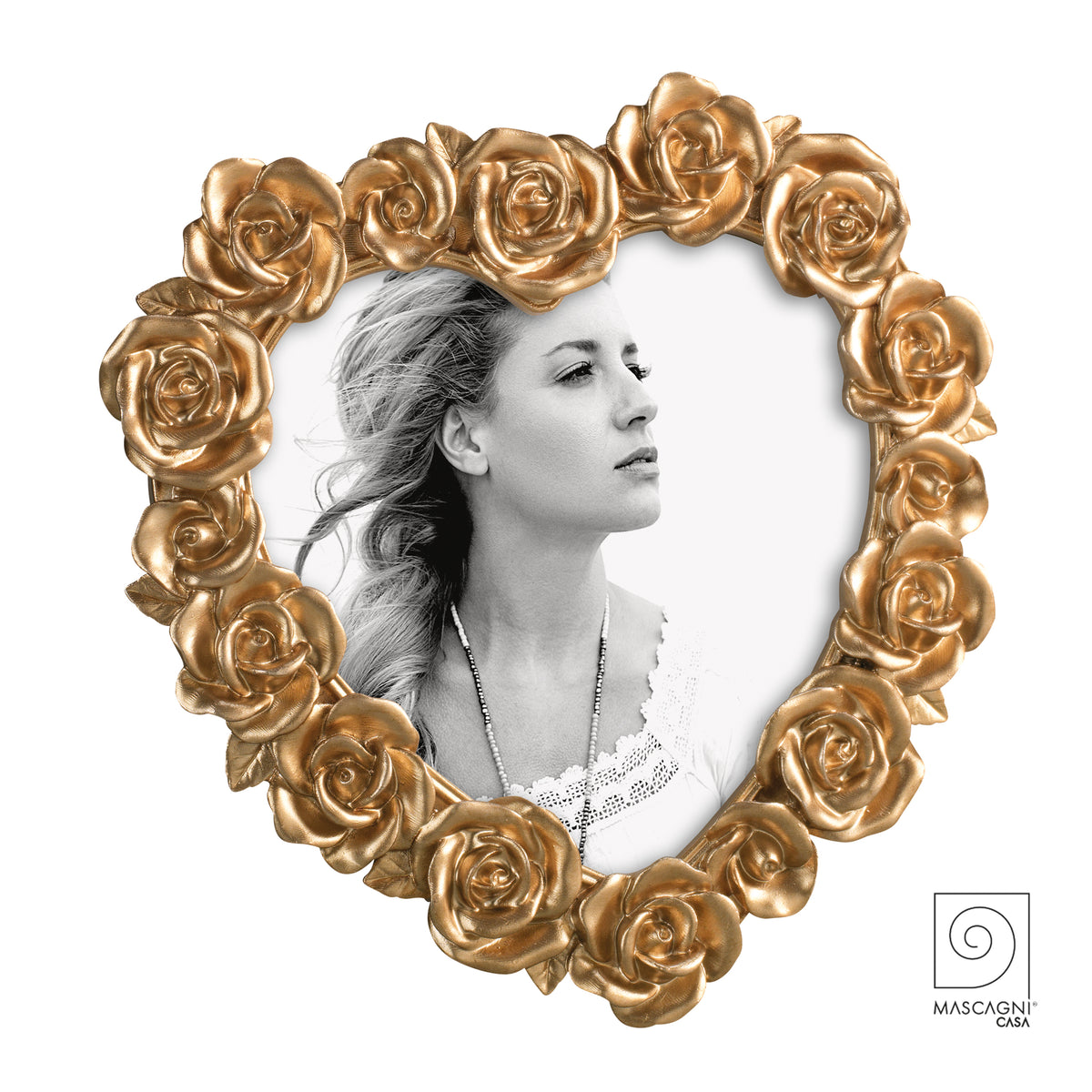 CORNICE A CUORE IN ROSE ORO -  Mascagni