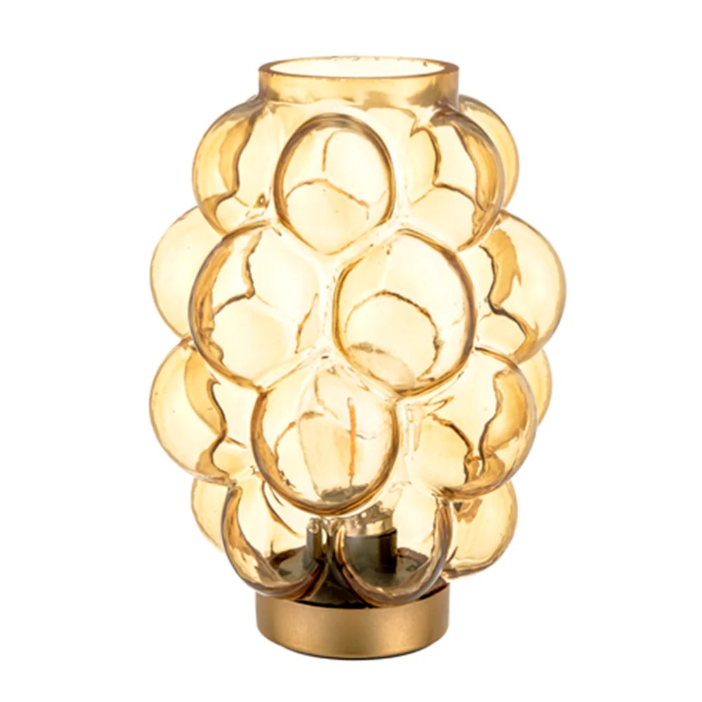 LAMPADA BUBBLES VETRO AMBRA - Montemaggi