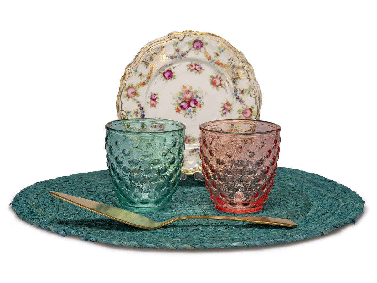 'BOLLE' VERDE SET 6 BICCHIERI ACQUA - VETRO - IVV