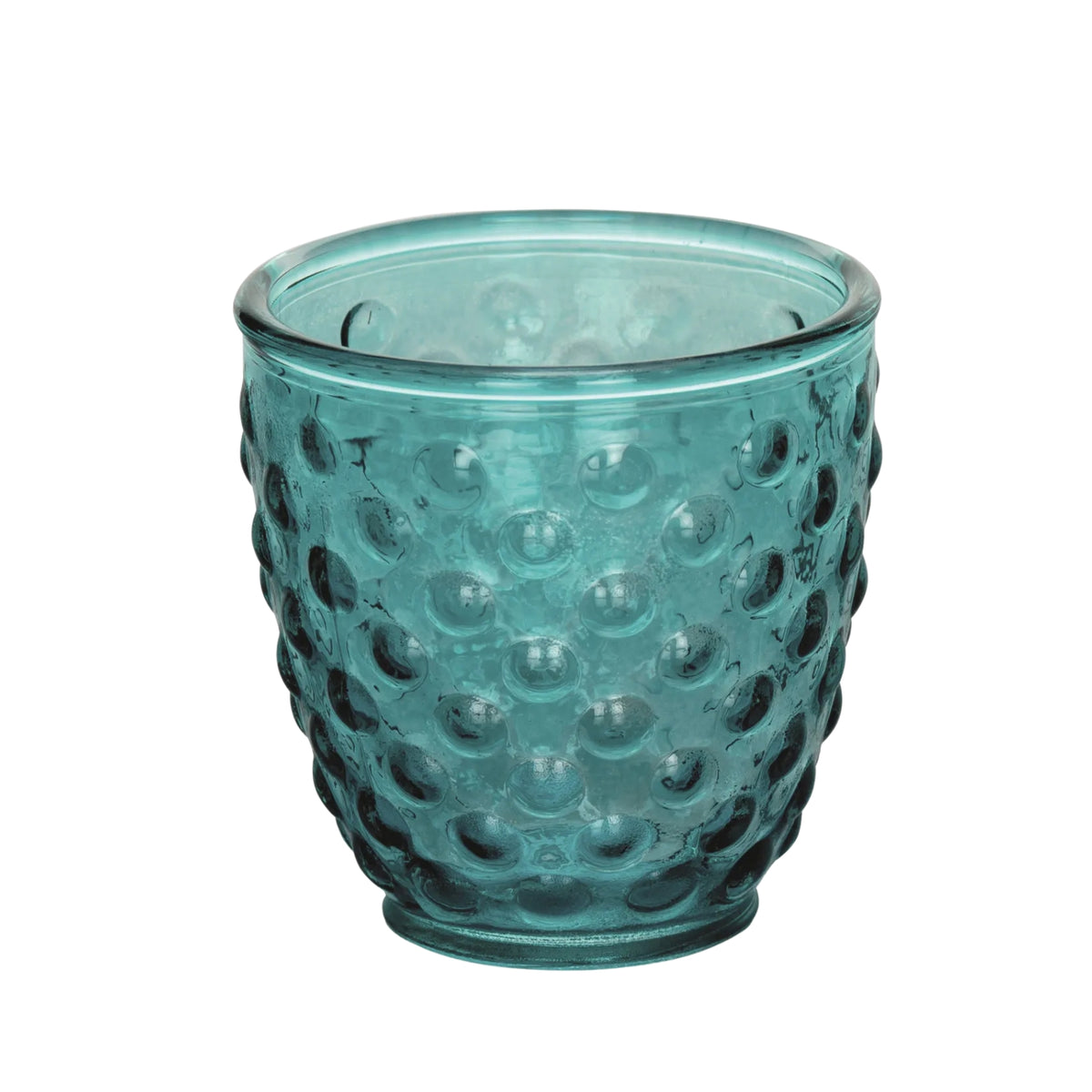 'BOLLE' TURCHESE SET 6 BICCHIERI ACQUA - VETRO - IVV