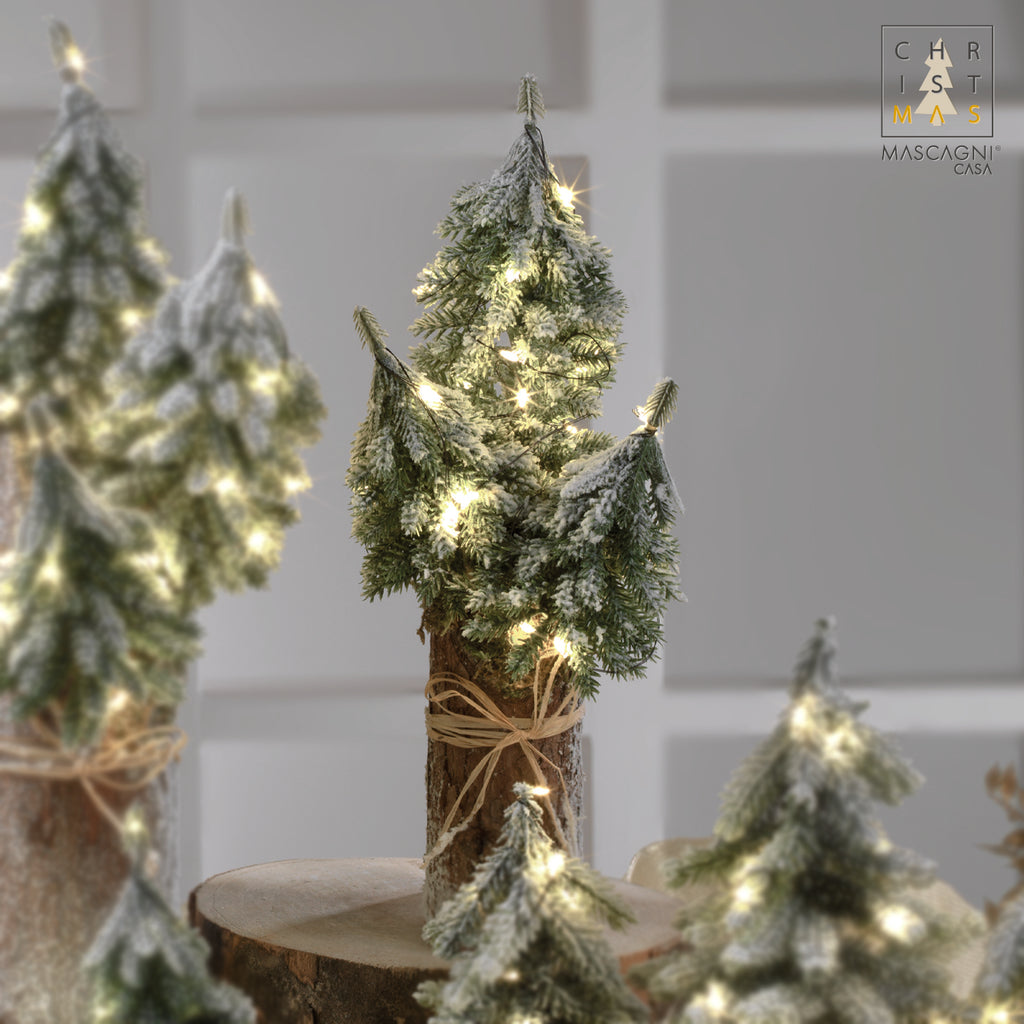 BASE TRONCO VERTICALE CON ALBERI LED - Mascagni Casa