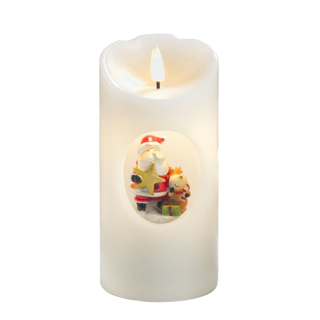 CANDELA LED BABBO NATALE CON CARILLON - Mascagni Casa