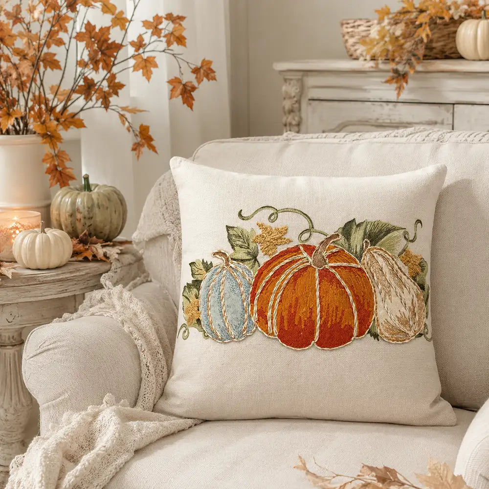 CUSCINO MARIGOLD ZUCCA 45x45cm - Clodette