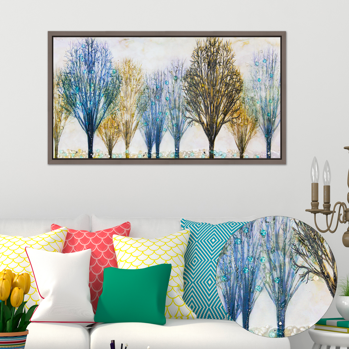QUADRO FLOREALE 'PA-F212-LF' - Artidea Home Decor