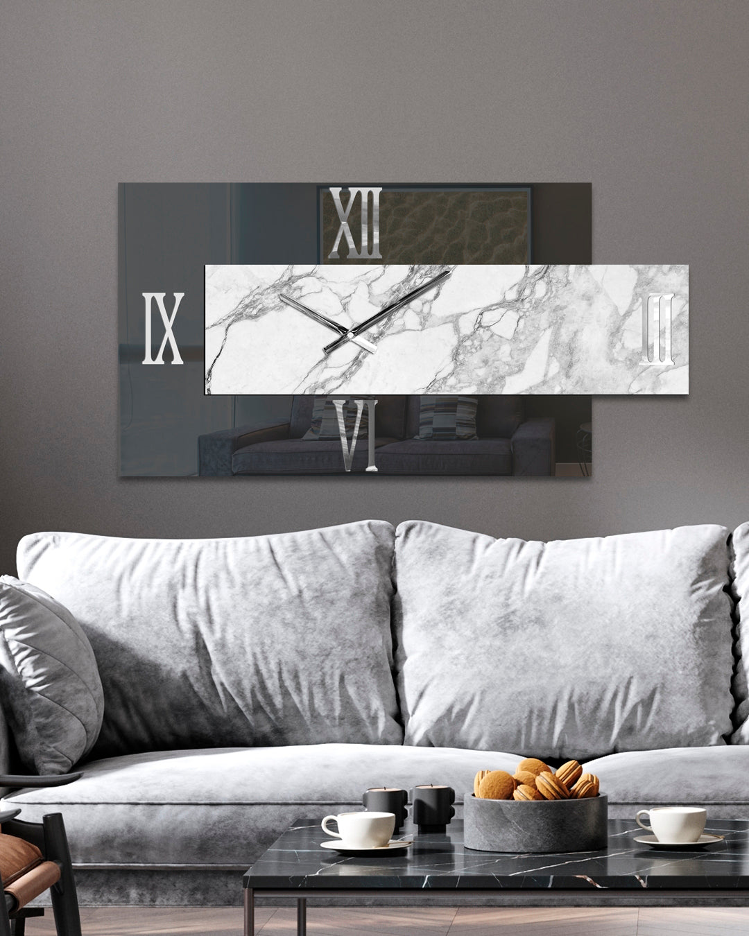 'FLORENCE FUME'' OROLOGIO SPECCHIO- Artidea Home Decor