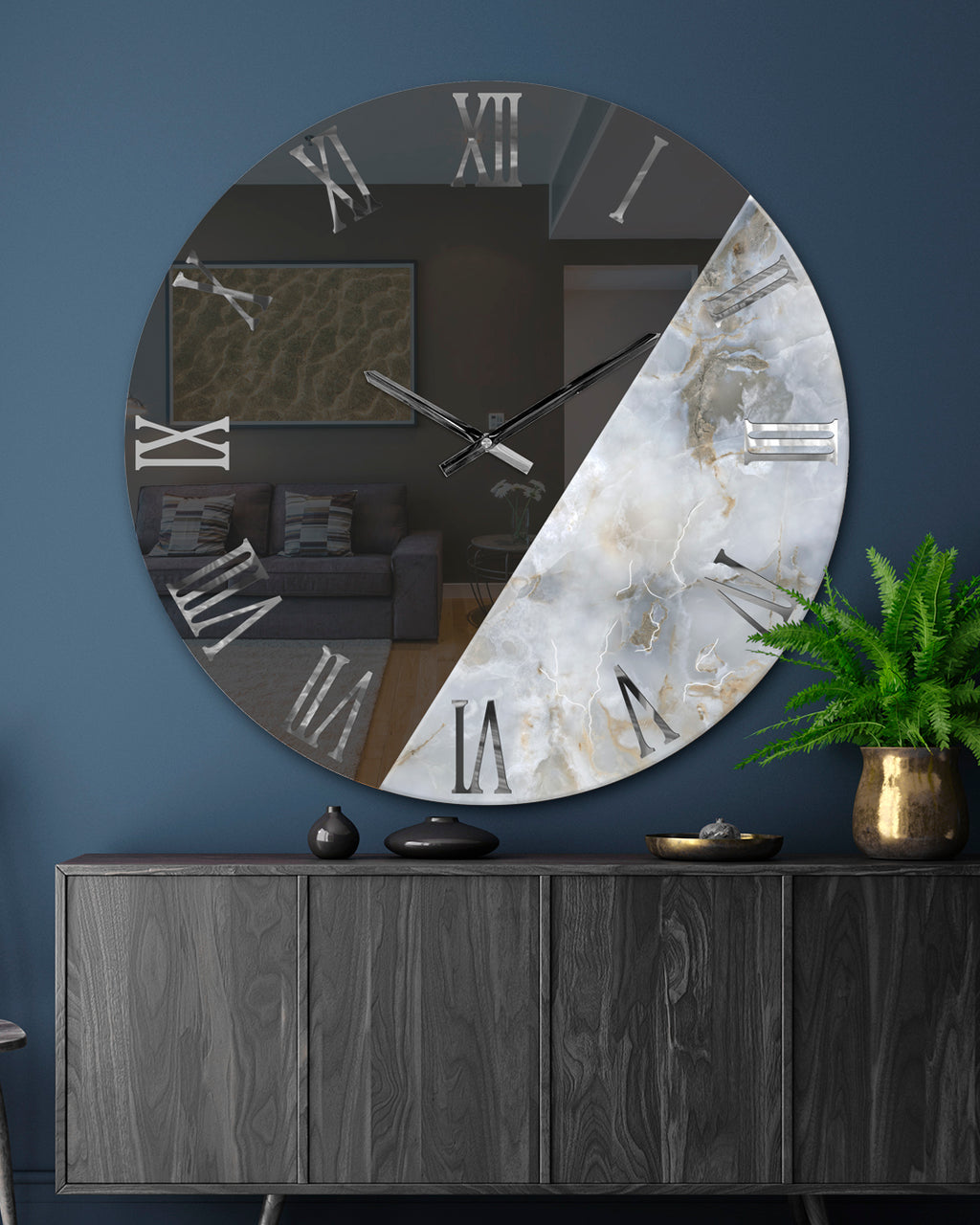 'GIADA ONICE' OROLOGIO SPECCHIO - Artidea Home Decor