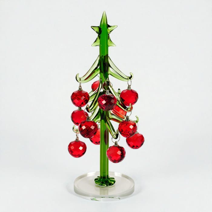 ALBERO NATALE ROSSO IN CRISTALLO - Fantin Argenti