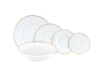 'Gold Chic' SET 62 PEZZI - SET PIATTI+ SET CAFFE' - PORCELLANA - Villa Altachiara
