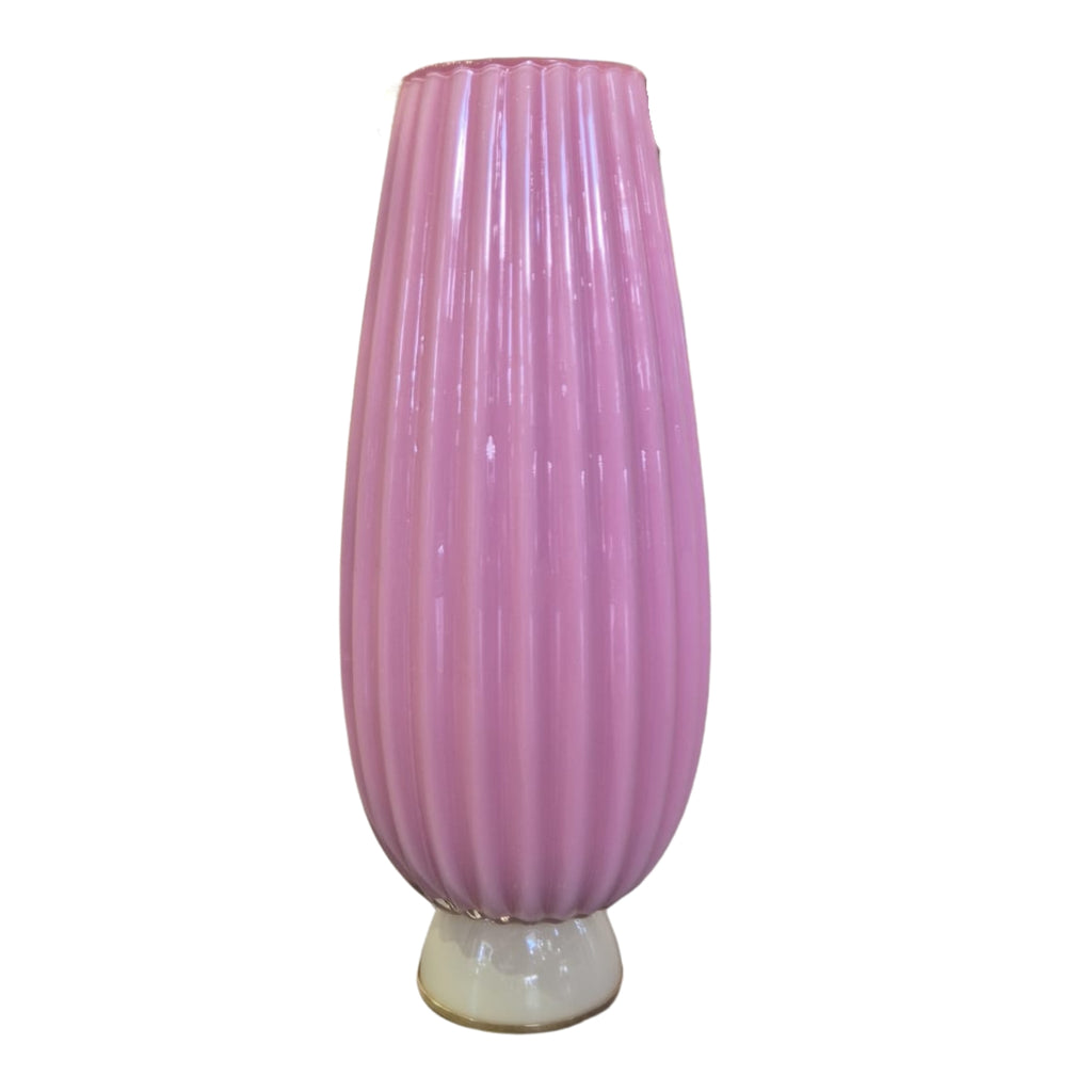 VASO STRIATO DA BANCO FRAGOLA E PANNA - GemiGlass