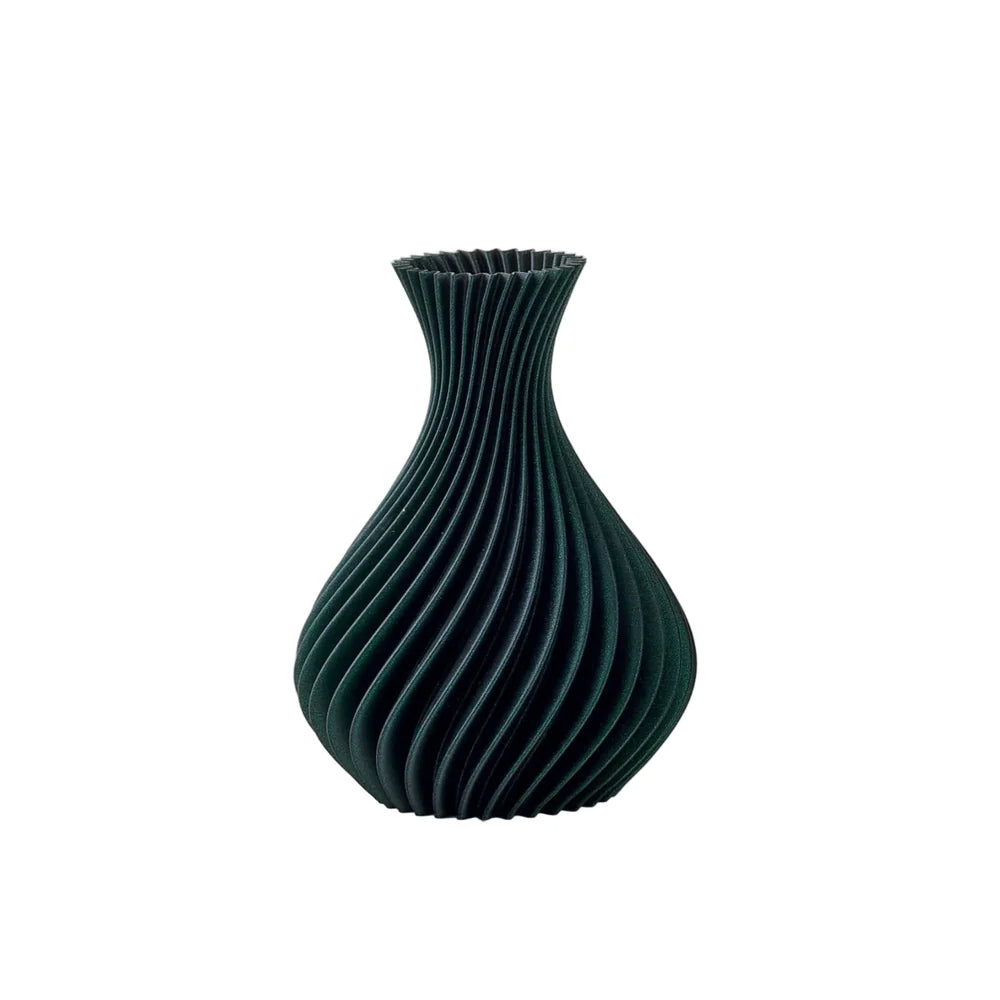 VASO SPIRALE VERDE GLITTER - Melaverde