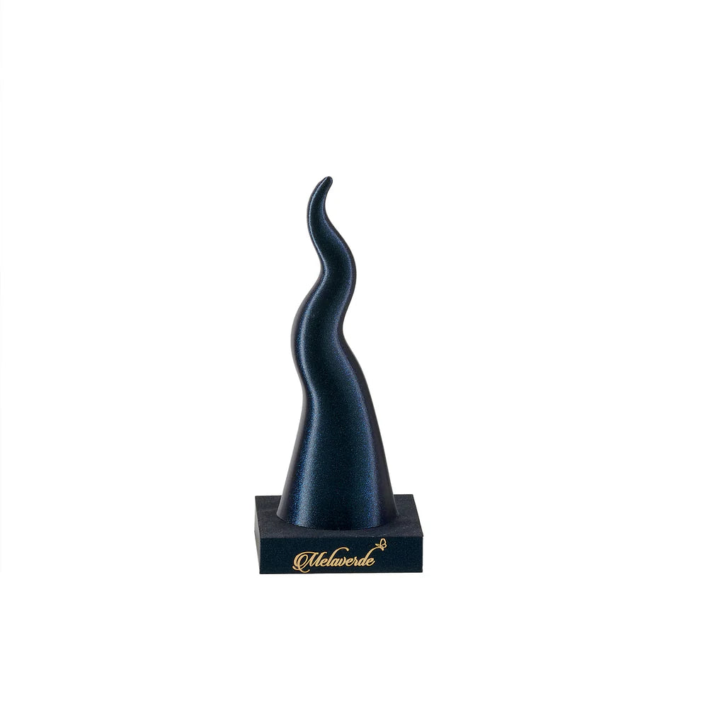 CORNO BLU GLITTER CON BASE - Melaverde