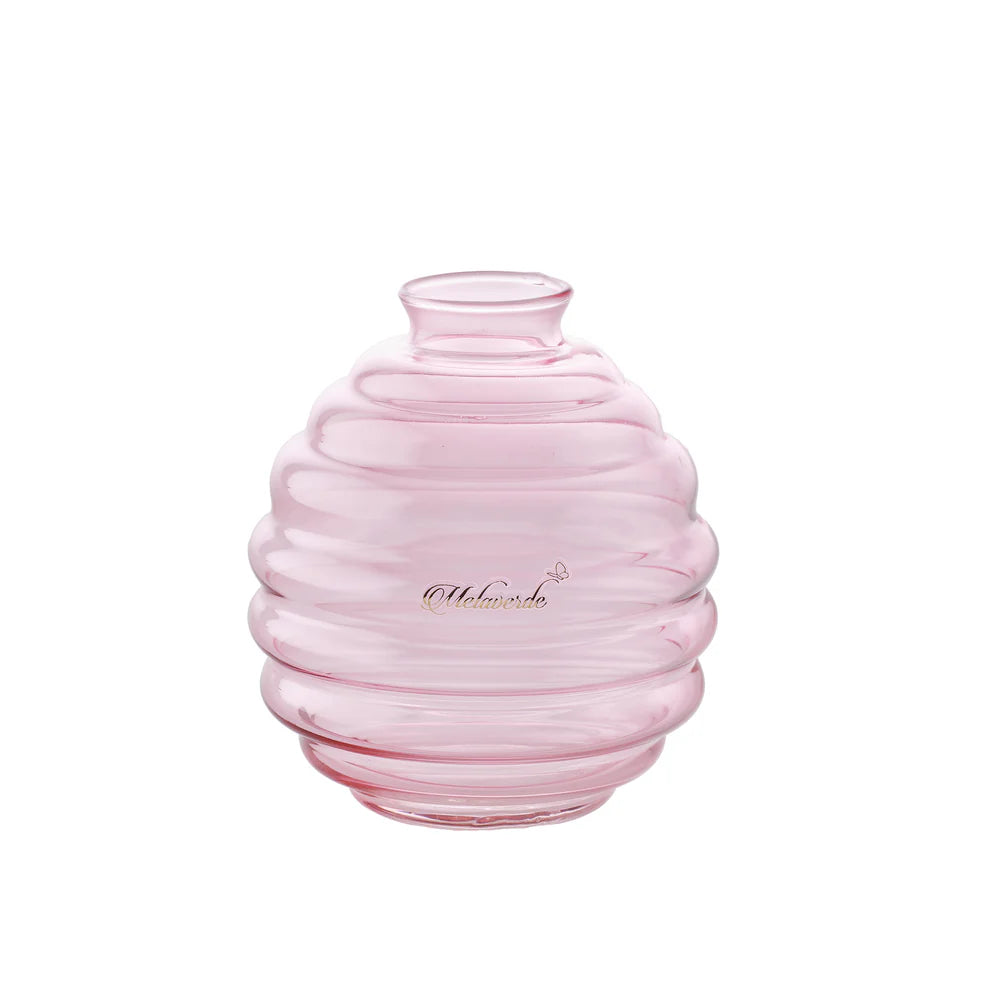 VASO 'NICOLE' ROSA TRASPARENTE - Melaverde