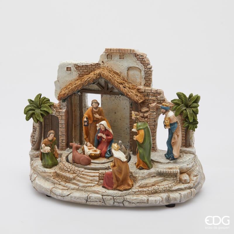 DIORAMA PRESEPE CON RE MAGI MUSICALE - EDG Enzo De Gasperi