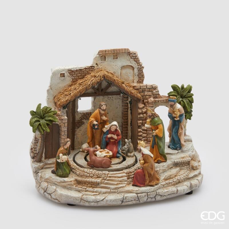 DIORAMA PRESEPE CON RE MAGI MUSICALE - EDG Enzo De Gasperi