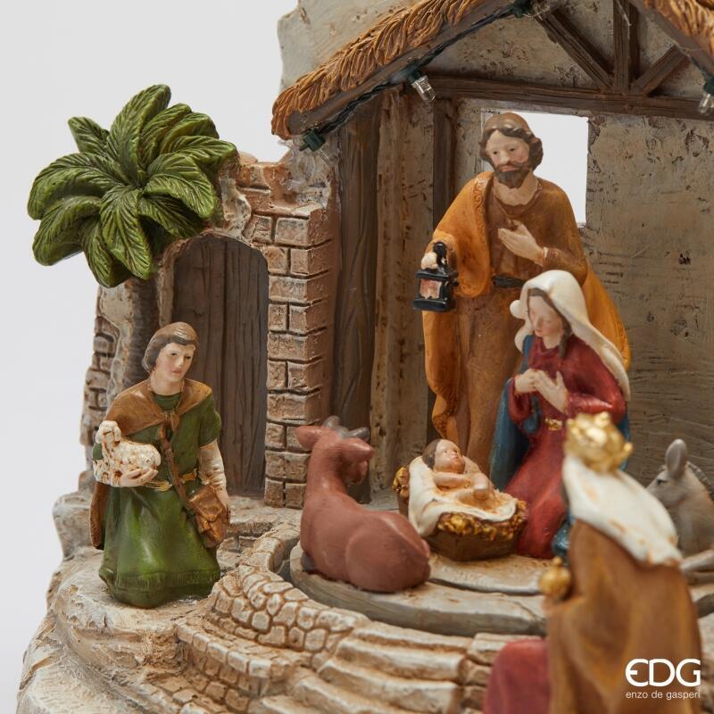 DIORAMA PRESEPE CON RE MAGI MUSICALE - EDG Enzo De Gasperi