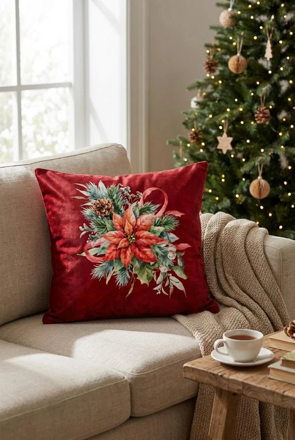 CUSCINO RED STAR 45x45cm - Clodette