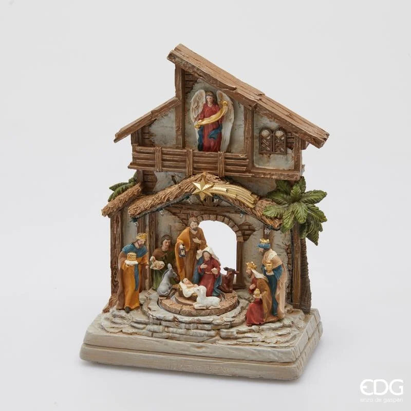 DIORAMA PRESEPE CAPANNA MUSICALE - EDG Enzo De Gasperi