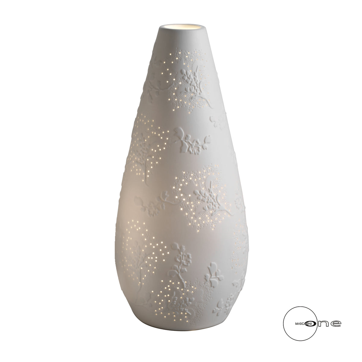 VASO LAMPADA BOTTIGLIA FLOREALE - Mascagni Casa