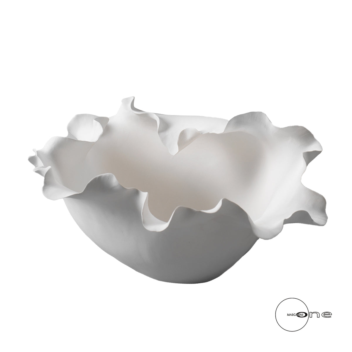 CIOTOLA CENTROTAVOLA BIANCO CERAMICA - Mascagni Casa