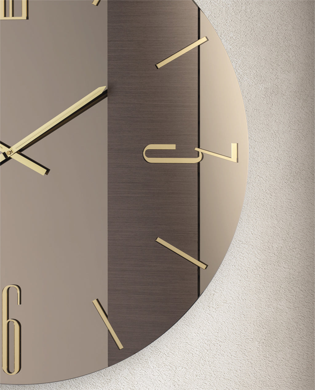 'LINE BRONZO' OROLOGIO SPECCHIO - Artidea Home Decor