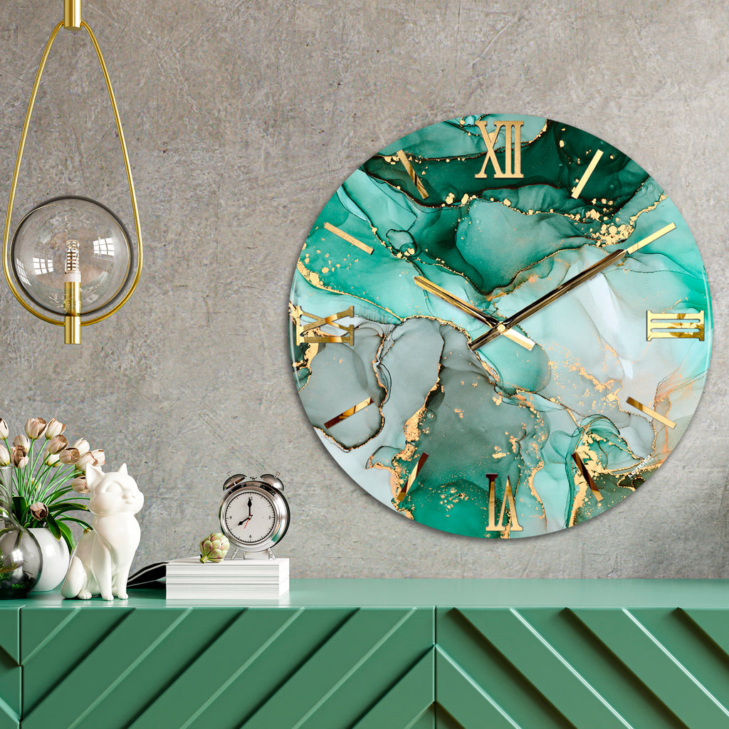 'PETROLIO' OROLOGIO RESINATO - Artidea Home Decor