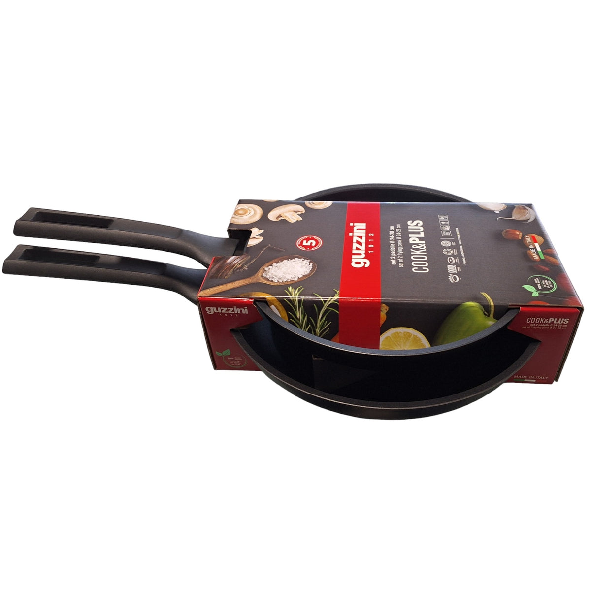 SET 2 PADELLE 'COOK&PLUS' - Guzzini