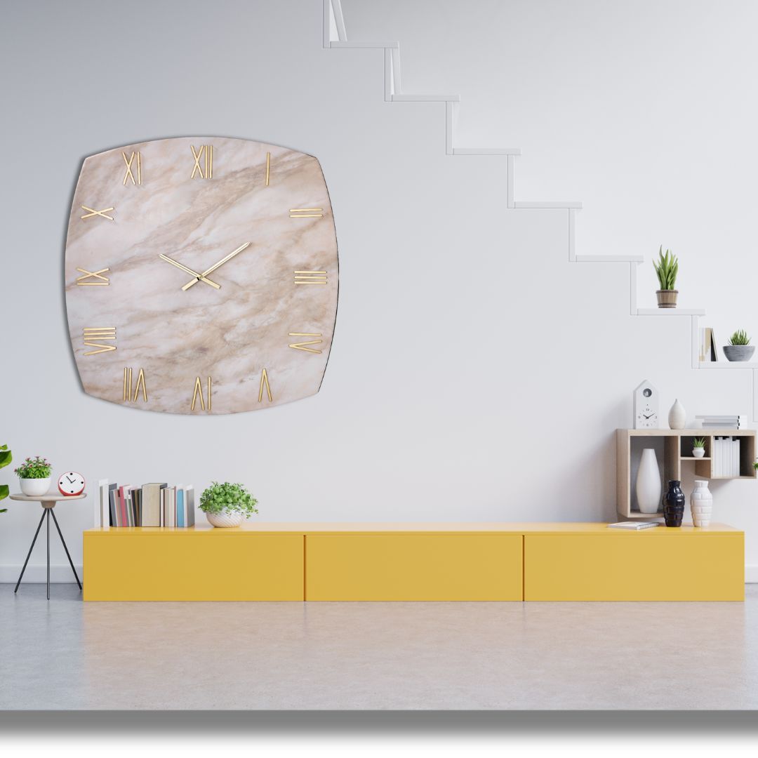 'SQUARE' CANDOGLIA OROLOGIO RESINATO - Artidea Home Decor