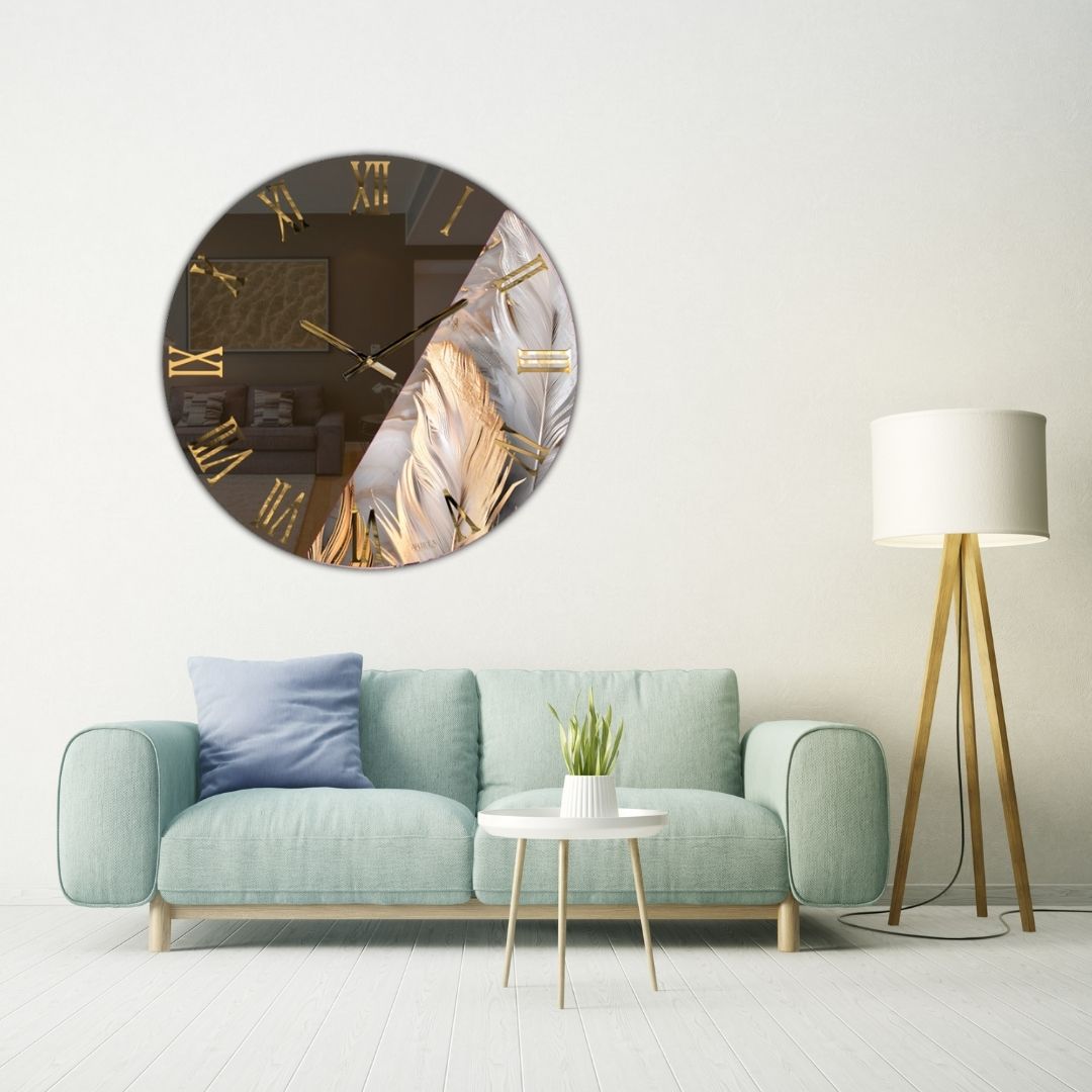 'GIADA PIUME' OROLOGIO SPECCHIO - Artidea Home Decor