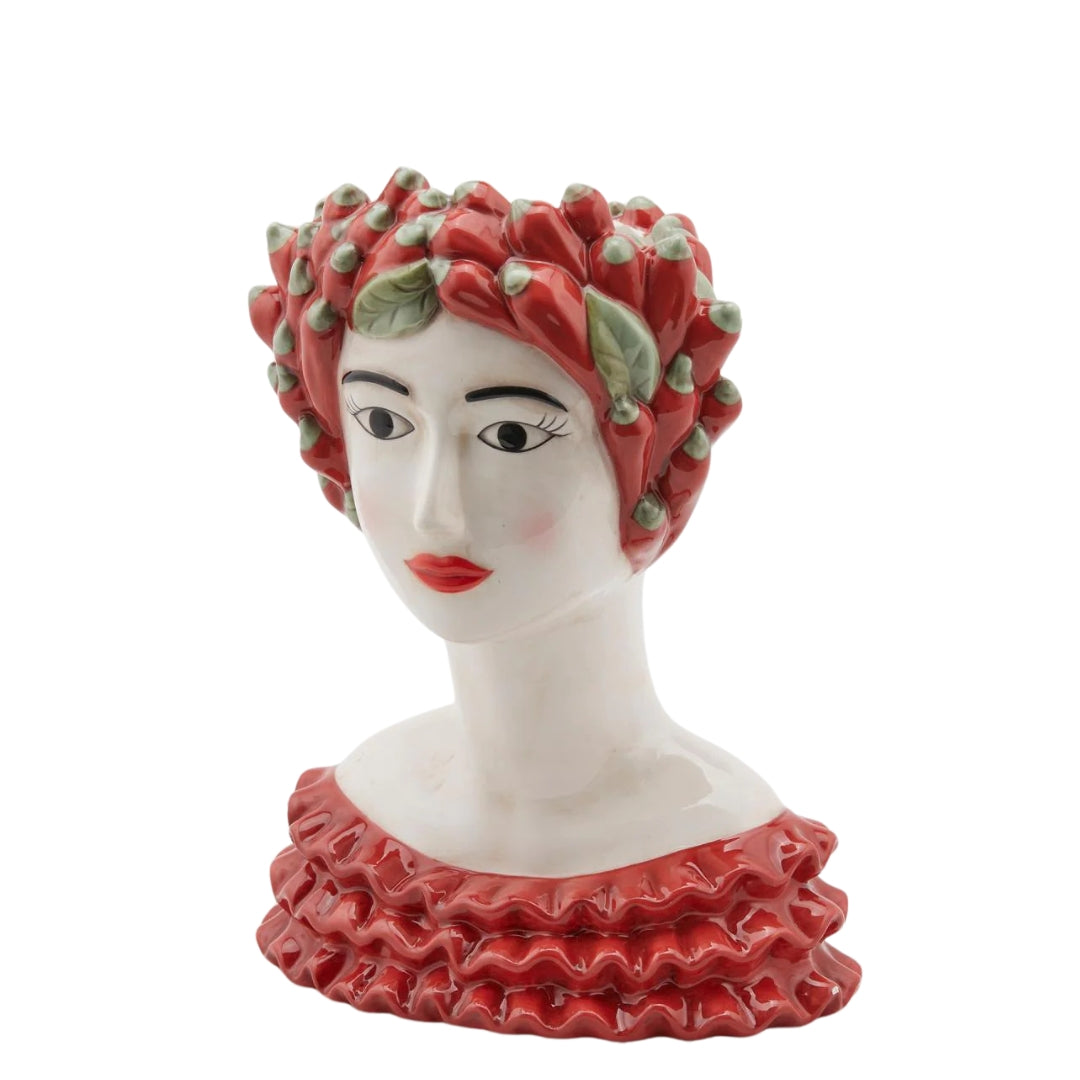 VASO FACCIA DONNA TESTA DI PEPERONCINO - EDG