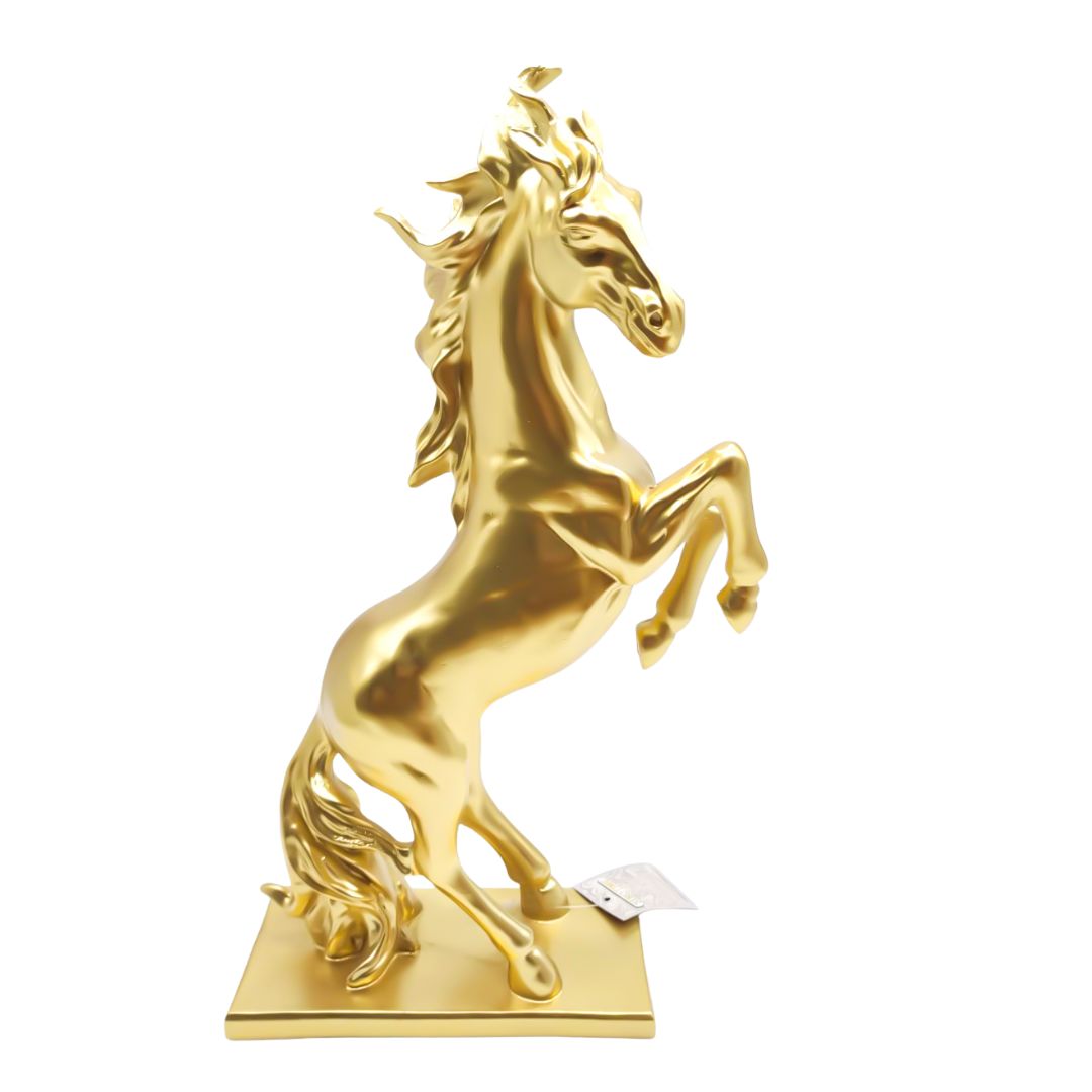 CAVALLO IMPENNATO ORO - RESINA - SiroTime