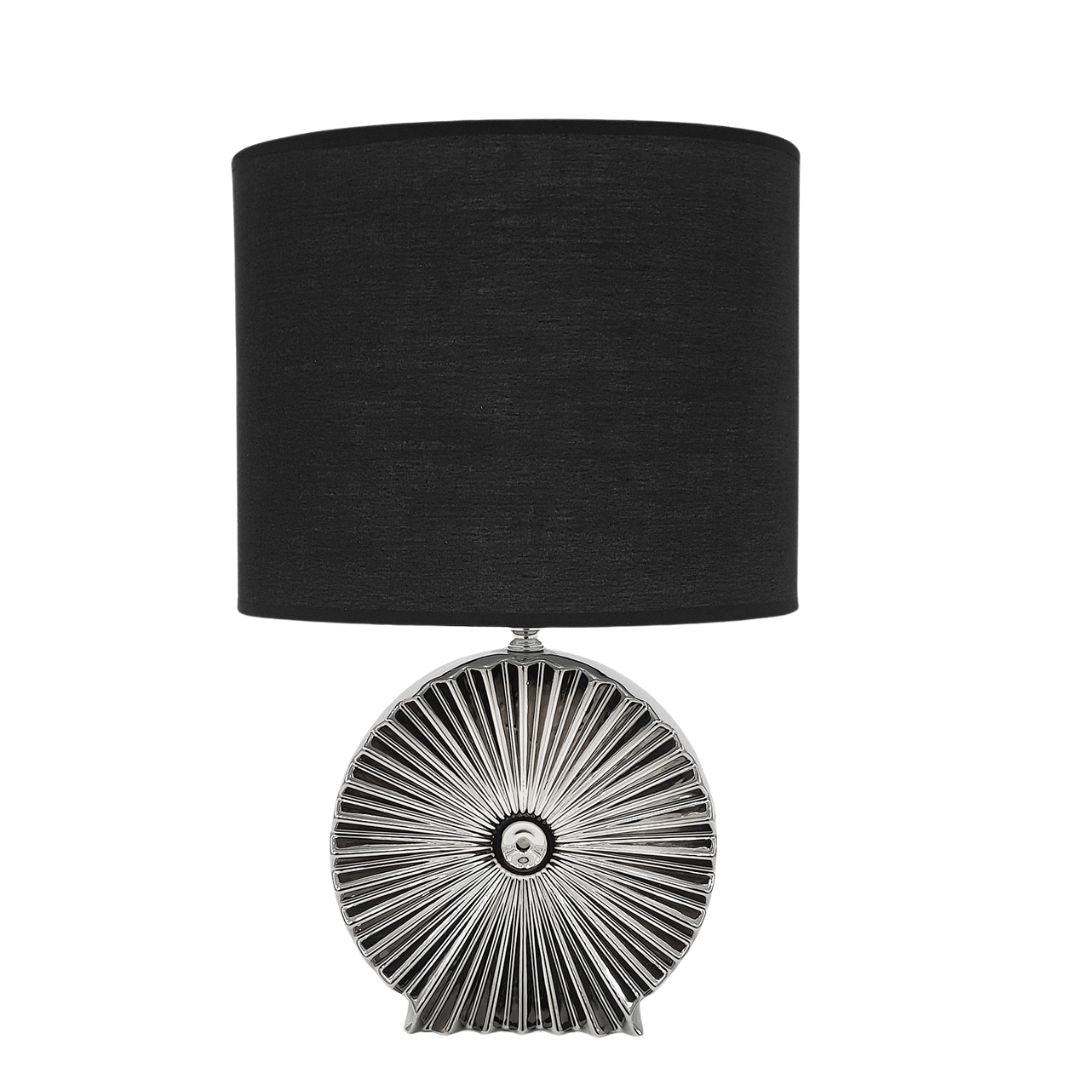 LAMPADA DA TAVOLO/COMO' CROMO NERO  - SiroTime