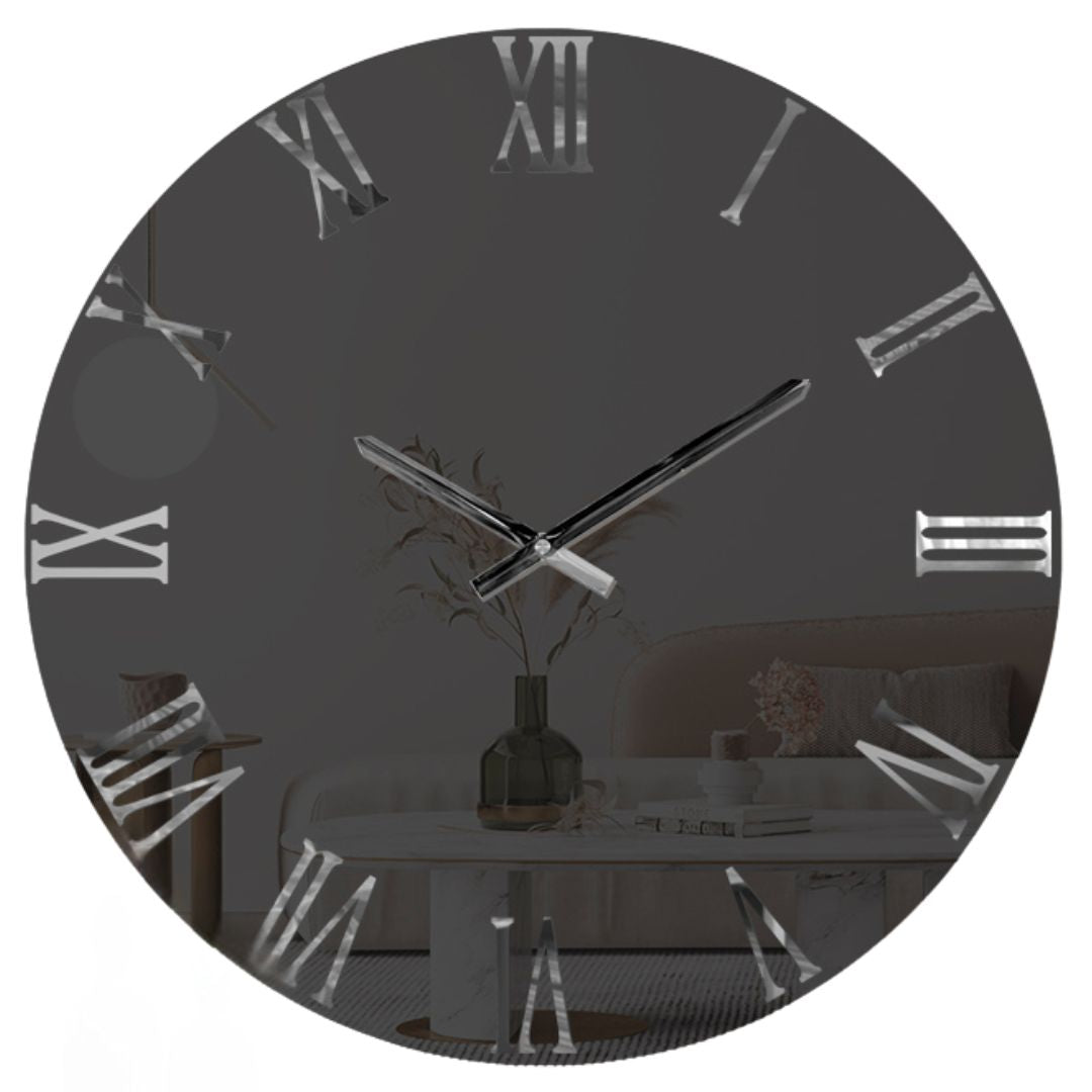 'QUARZO FUMO' OROLOGIO SPECCHIO- Artidea Home Decor