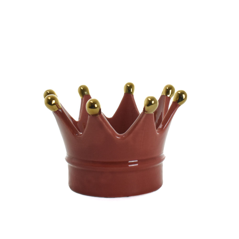 CORONA CORALLO PUNTE ORO - PORCELLANA- Montemaggi