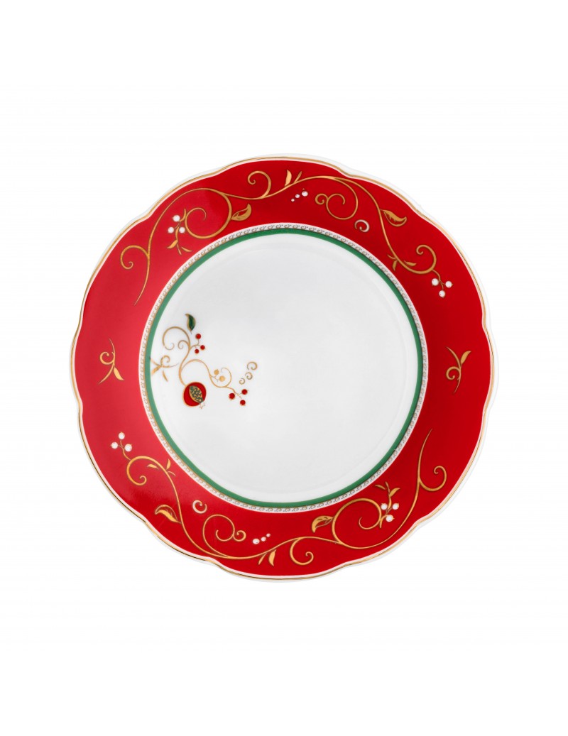 'TEMPO DI FESTA' SET PIATTI 18 PEZZI - PORCELLANA - Brandani