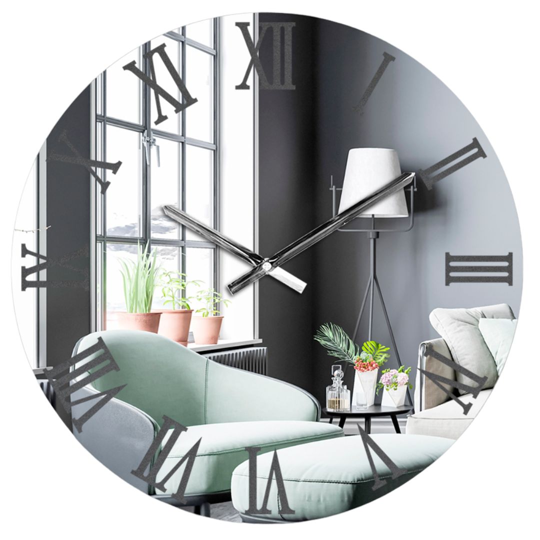 'QUARZO' OROLOGIO SPECCHIO- Artidea Home Decor