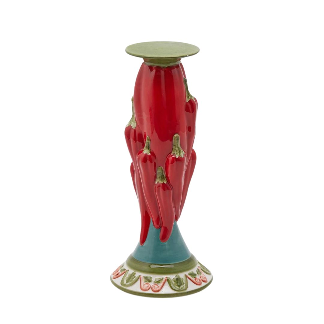 PORTACANDELA PEPERONCINO - CERAMICA - EDG