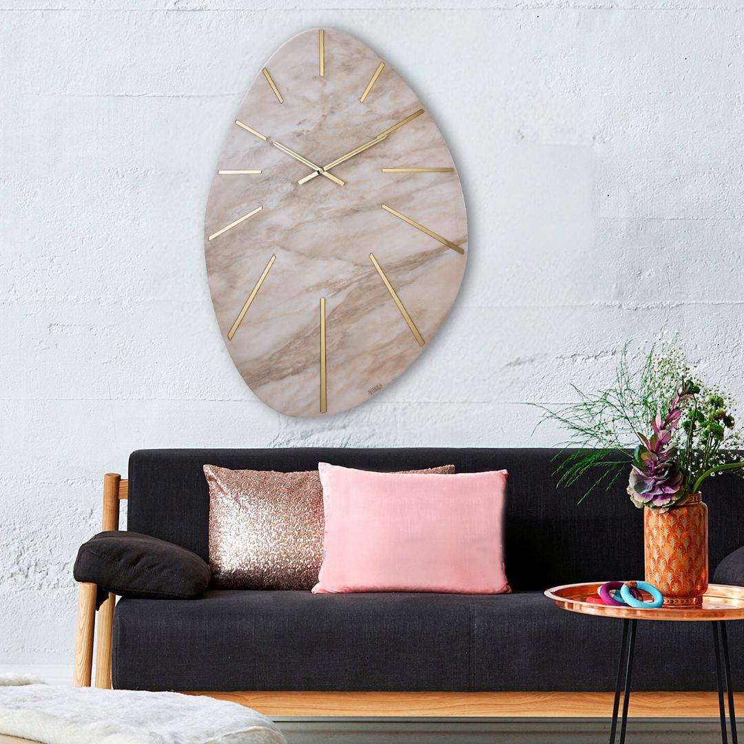'STONE' CANDOGLIA OROLOGIO RESINATO - Artidea Home Decor