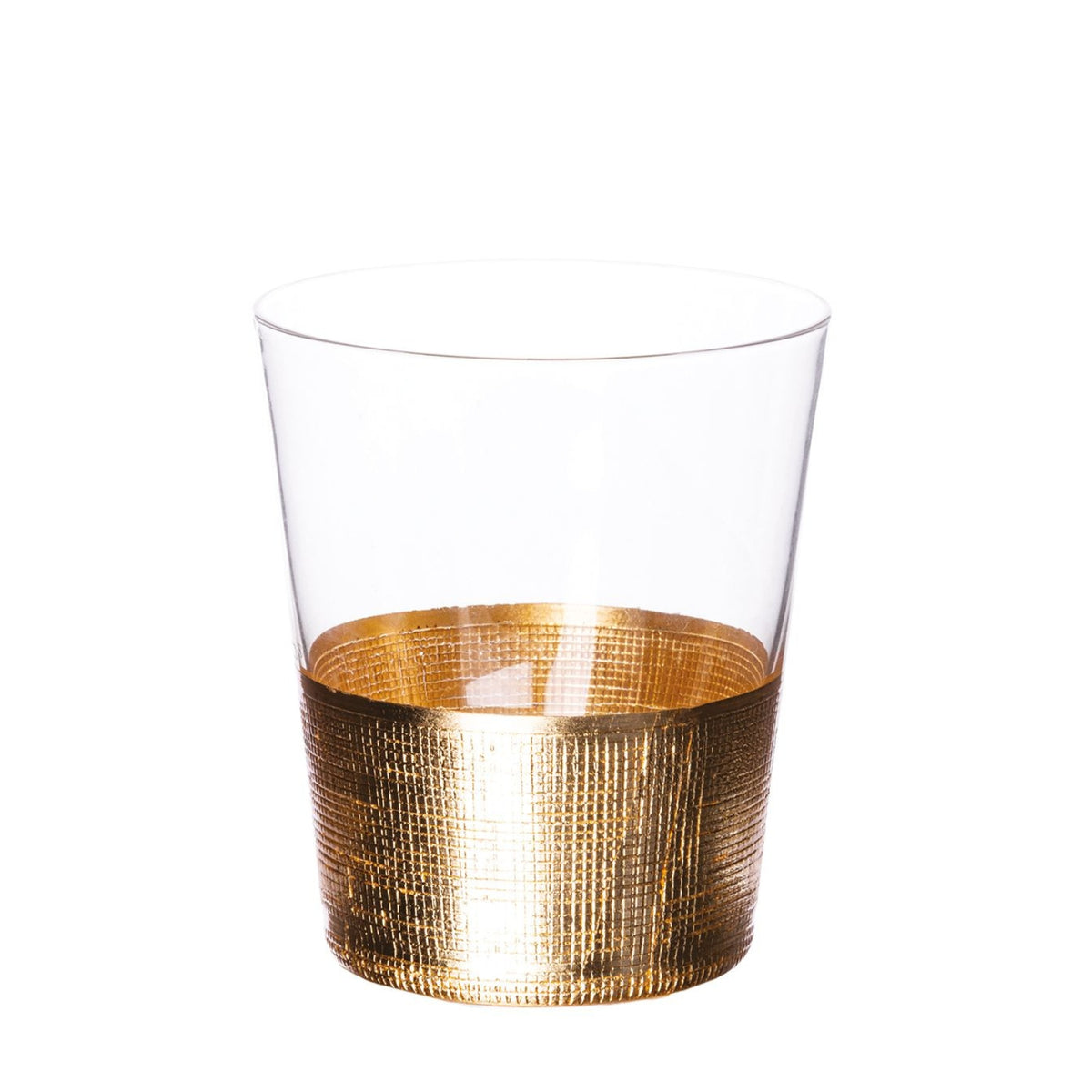 SET 6 BICCHIERI ACQUA 'GOLD PARTY' ORO - Villa D'Este Home Tivoli