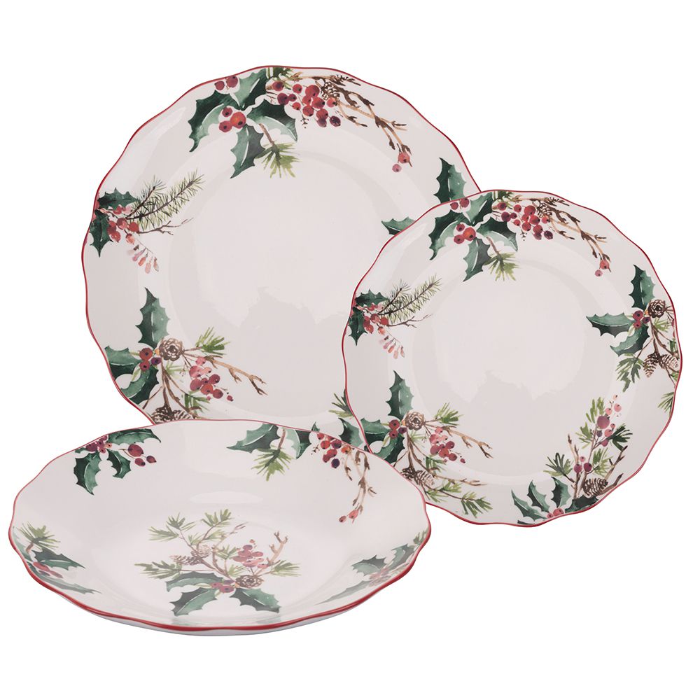 'VINTAGE XMAS' SET PIATTI 18 PEZZI  - Villa d'Este Home Tivoli