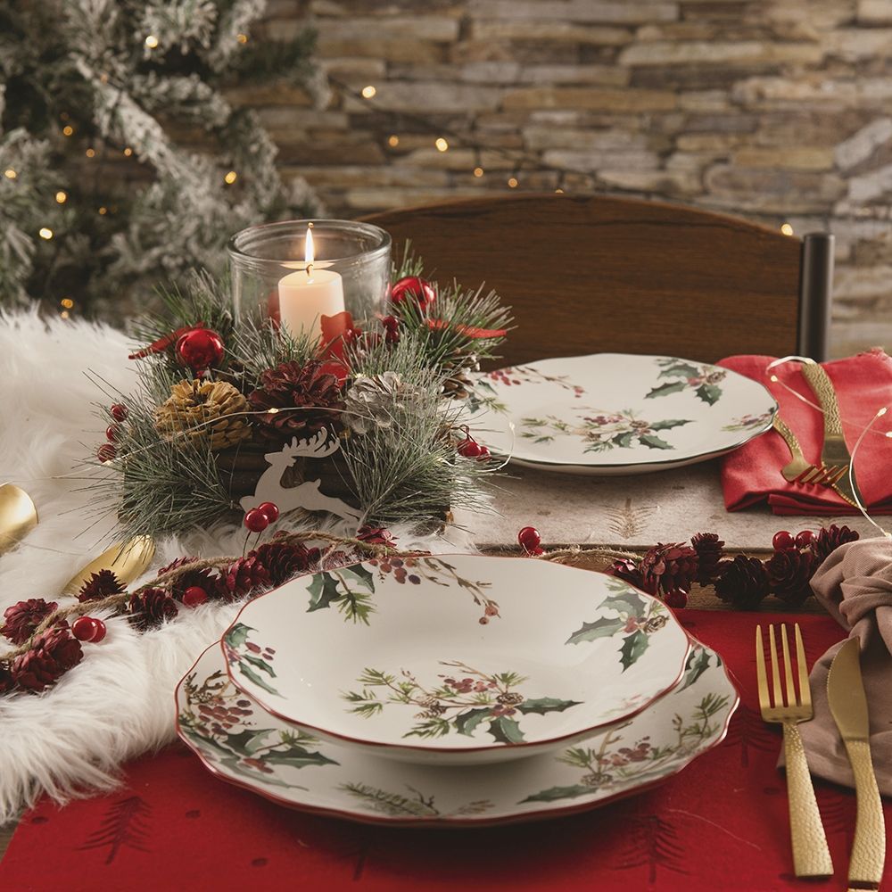'VINTAGE XMAS' SET PIATTI 18 PEZZI  - Villa d'Este Home Tivoli