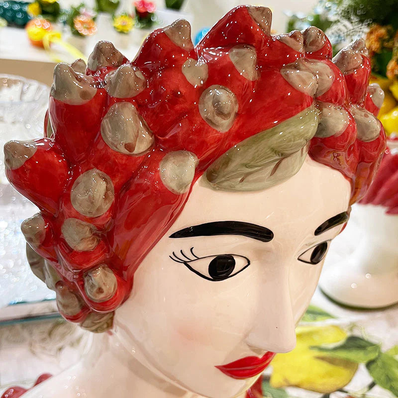 VASO FACCIA DONNA TESTA DI PEPERONCINO - EDG