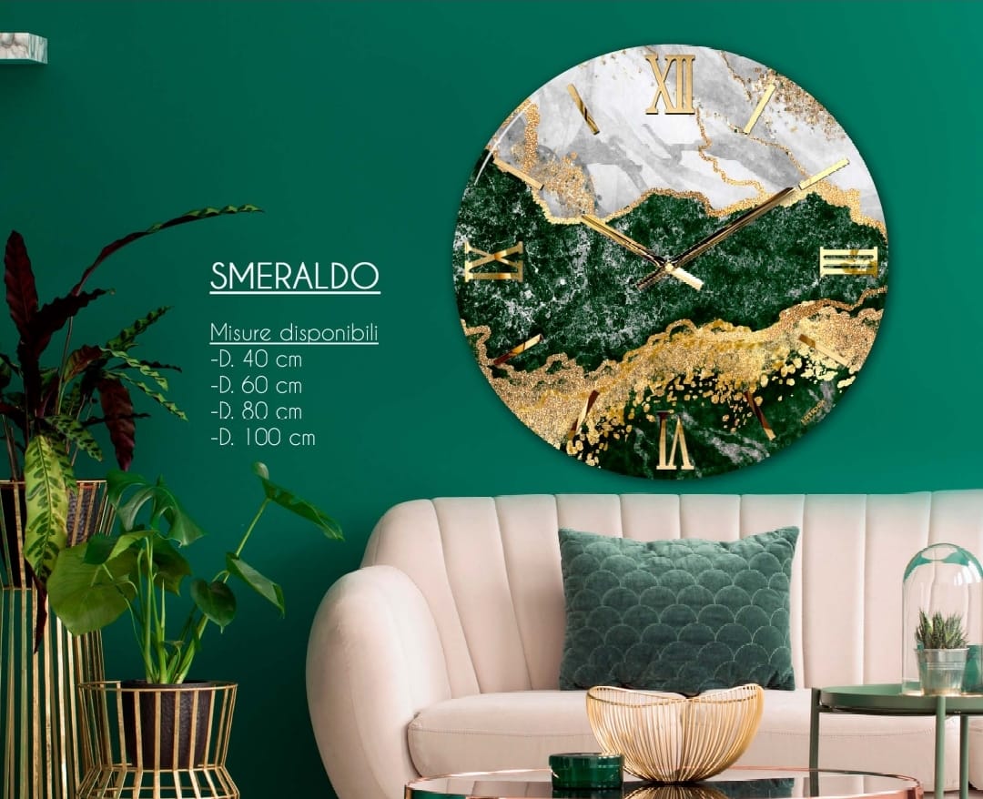 'SMERALDO' OROLOGIO RESINATO - Artidea Home Decor