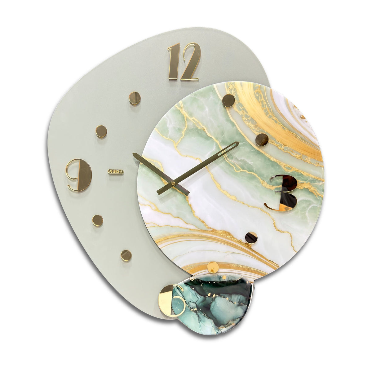 'ARES/3' OROLOGIO LACCATO CON RESINA - Artidea Home Decor