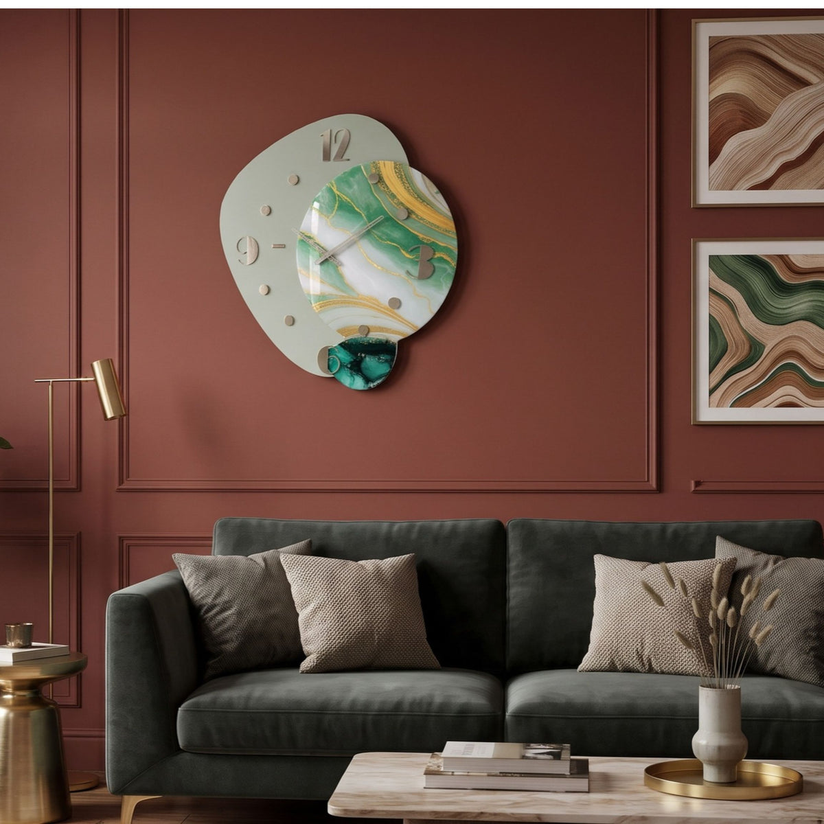 'ARES/3' OROLOGIO LACCATO CON RESINA - Artidea Home Decor