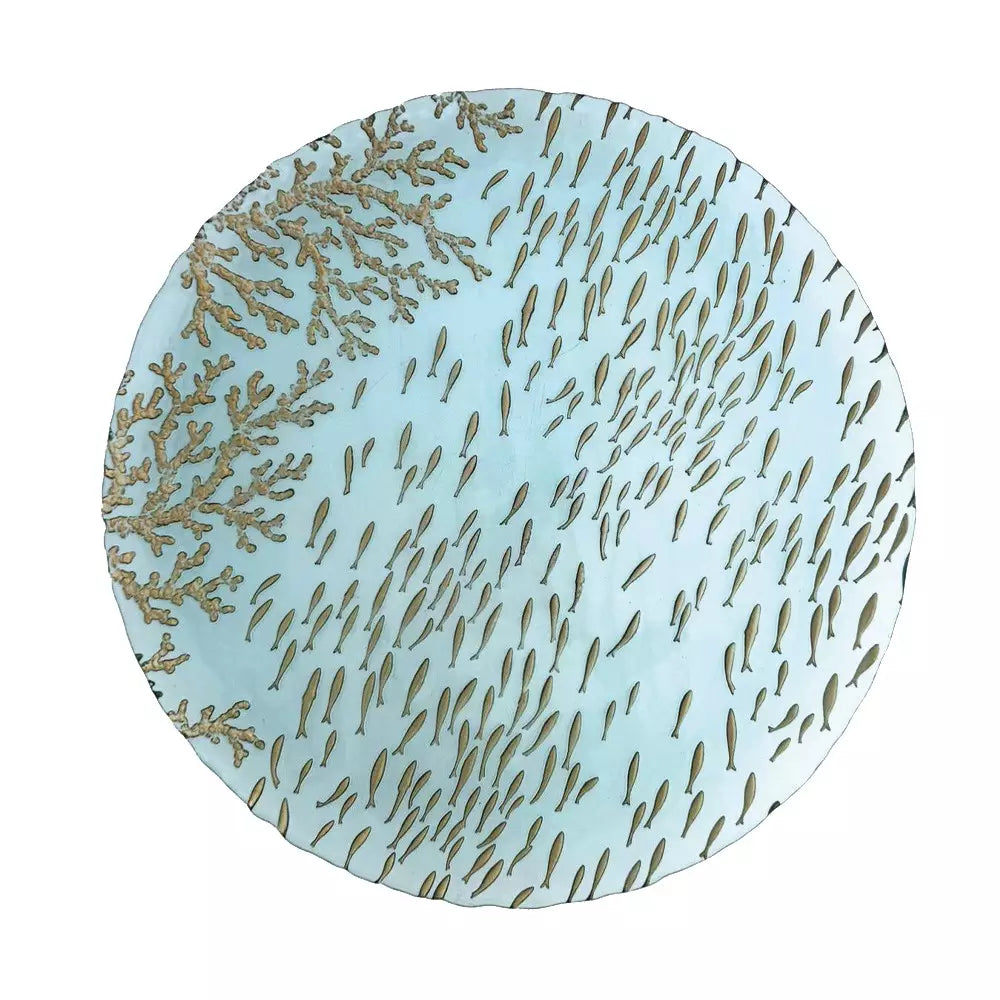 PIATTO PORTATA BLU MARE - Aulica